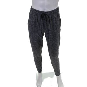Outdoor Voices Mens Heathered Drawstring Waist Tapered Sweatpants Gray Size M
